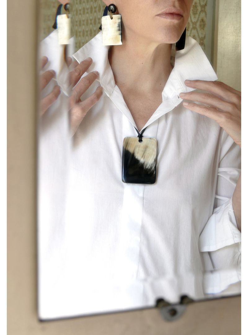 Collier Femme - Collier- Corne de Vache - Bat
